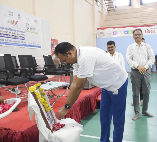 પોરબંદરમાં રાષ્ટ્રીય રમતગમત દિવસની ઉત્સાહભેર ઉજવણી કરાઈ.