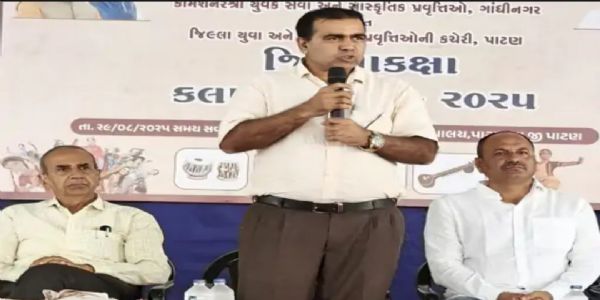 પાટણમાં જિલ્લા કક્ષાનો કલા મહાકુંભ આદર્શ વિદ્યાલયમા યોજાયો.