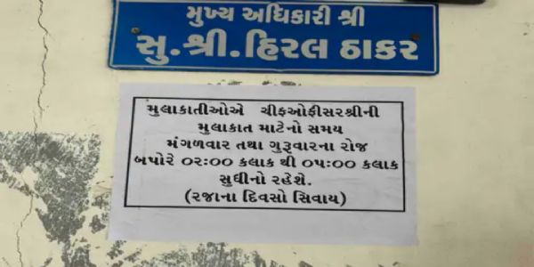 પાટણ નગરપાલિકાના નવા ચીફ ઓફિસર હિરલ ઠાકરનો મુલાકાત સમય જાહેર