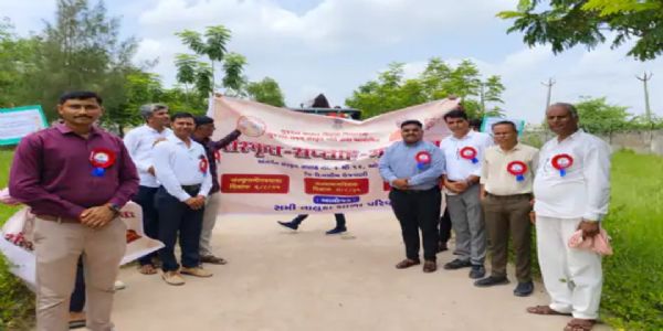 સમી ખાતે પી આર પરમાર હાઈસ્કૂલમાં સંસ્કૃત સપ્તાહ મહોત્સવ અંતર્ગત સંસ્કૃત ગૌરવ યાત્રાનું આયોજન