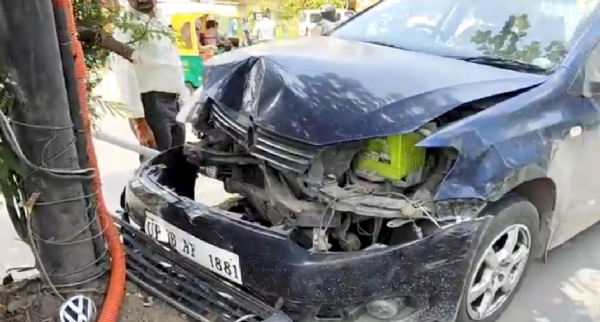 વડોદરા ગોત્રી વિસ્તારમાં અકસ્માત સર્જાયો