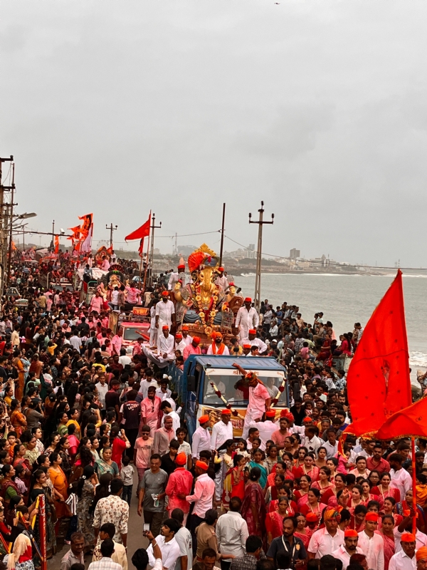પોરબંદરમાં ધામધૂમ થી ગણેશજીને વિદાય