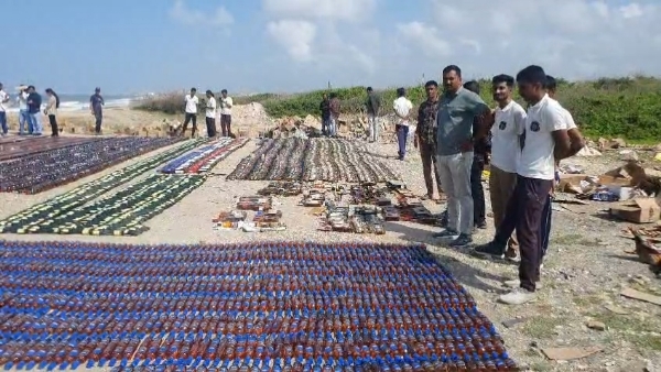 પોરબંદર પોલીસે 56 લાખથી વધુ કિંમતના દારૂનો નાશ કર્યો.