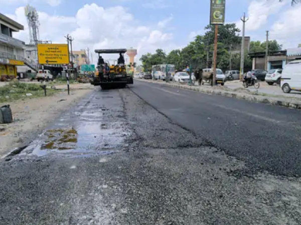 વિસનગર-મહેસાણા ફોરલેન રોડનું રિસર્ફેસિંગ કાર્ય શરૂ