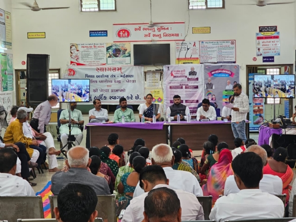 ખેરવા ખાતે “સ્વસ્થ નારી – સશક્ત પરિવાર” અભિયાન અંતર્ગત મેગા આરોગ્ય કેમ્પ યોજાયો