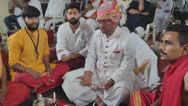 Ambaji mandir ni chavi ni puja