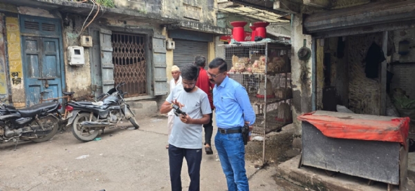 શહેર વિસ્તારમાં ડ્રોન દ્વારા ચાંપતી નજર