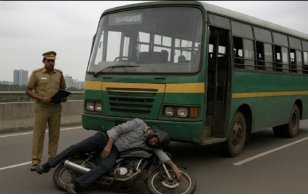 બાઈક ચાલક સરકારી બસમાં ઘુસી જતા કરુણ મોત