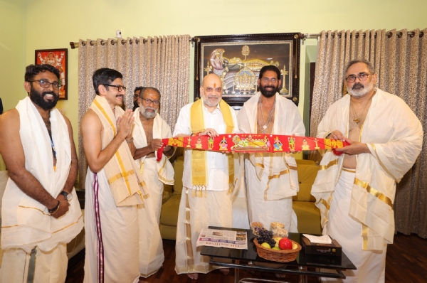 કેન્દ્રીય ગૃહમંત્રી અમિત શાહ, રવિવારે તિરુવનંતપુરમ પહોંચ્યા