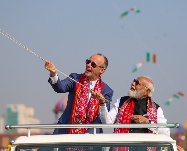International Kite Festival-2026 begins with Prime Minister Modi and German Chancellor Friedrich Merz flying kites