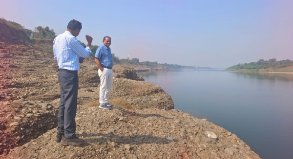 જિલ્લા વિકાસ અધિકારીએ ઉત્તરવાહિની નર્મદા પરિક્રમાના પ્રસ્થાન સ્થળ રામપુરા ઘાટનું નિરિક્ષણ કર્યું