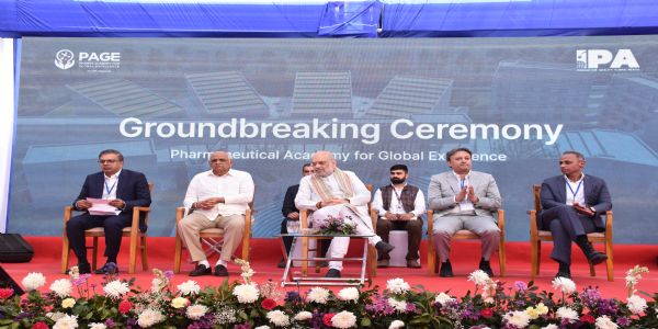 કેન્દ્રીય ગૃહ મંત્રી અમિત શાહના હસ્તે ફાર્માસ્યુટિકલ એકેડેમી ફોર ગ્લોબલ એક્સેલન્સ (PAGE)નો શિલાન્યાસ