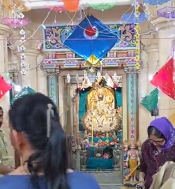 પાટણના નારાયણ મંદિરમાં ઉત્તરાયણે ઘીના વાઘાનો અદ્ભુત મહિમા