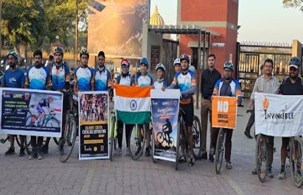 સાયકલ રેલીનું જામનગર પોલીસ દ્વારા સ્વાગત