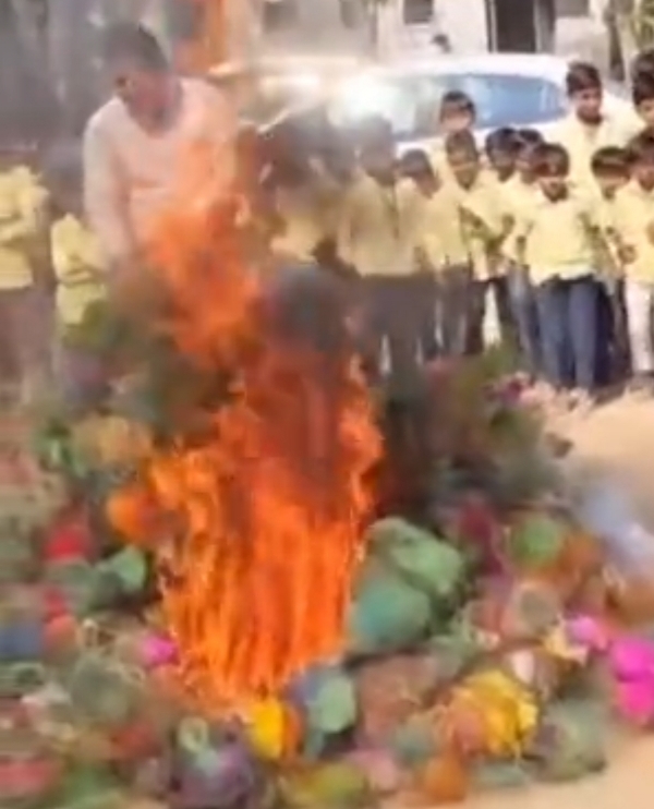 કરુણા અભિયાન અંતર્ગત ચંદ્રુમાણા શાળામાં પતંગ દોરીનો નાશ