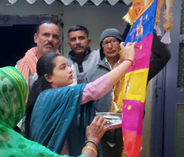 ચંદ્રુમાણા ગામેથી રામદેવપીર દર્શનાર્થે પગપાળા સંઘનું પ્રસ્થાન