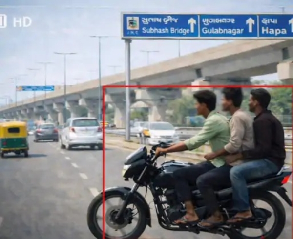 વાહનચાલકો ને દંડ