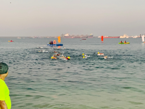 પોરબંદરમાં રાષ્ટ્રીયકક્ષાની સમુદ્રી તરણ સ્પર્ધા તથા ટ્રાએથલોન સમપ્પન.