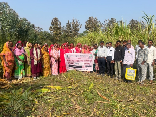 નર્મદા જિલ્લામાં પાનુડા ગામે મહિલા ખેડૂતો માટે પ્રાકૃતિક કૃષિની તાલીમ યોજાઈ