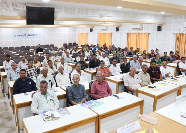 ઓછા પાણીએ શિયાળુ પાકનું ઉત્પાદન અંગે એક દિવસીય તાલીમ યોજાઈ ઓછા પાણીએ શિયાળુ પાકનું ઉત્પાદન અંગે એક દિવસીય તાલીમ યોજાઈ