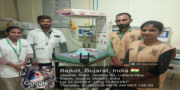 રાજકોટમાં નદી કિનારેથી ત્યજી દેવાયેલી નવજાત બાળકી મળી: 108ની ટીમે તાત્કાલિક સારવાર આપી જીવ બચાવ્યો