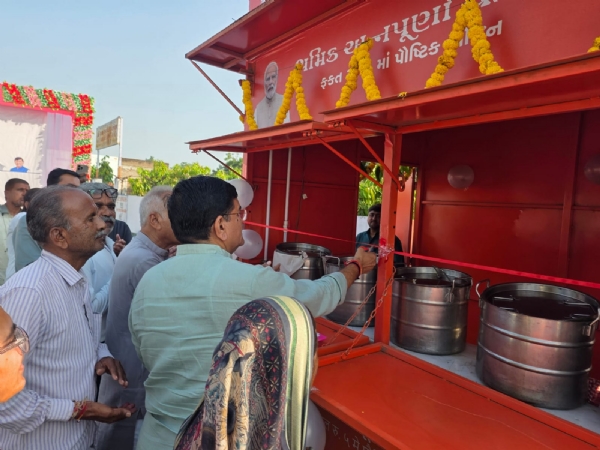 જોટાણામાં શ્રમિક અન્નપૂર્ણા યોજનાનું નવું ભોજન કેન્દ્ર શરૂ, ₹5માં શ્રમિકોને મળશે પૌષ્ટિક ભોજન