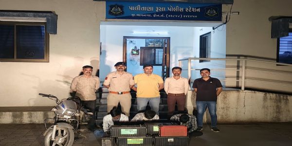 ટ્રકની બેટરી ચોરીના ગુનામાં ત્રણ આરોપીઓ ઝડપાયા, 1.34 લાખ રૂપિયાનો મુદ્દામાલ કબજે