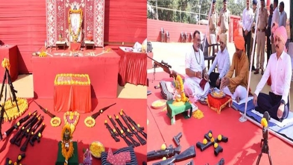 જામનગર પોલીસ વિભાગ દ્વારા શસ્ત્રપૂજન