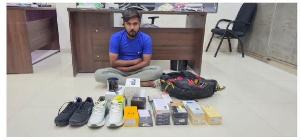 પાર્સલ ચોરીના આરોપીની ધરપકડ