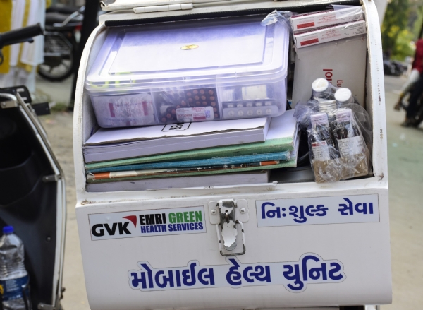 Five bike ambulances provide immediate and free health services in Ektanagar Five bike ambulances provide immediate and free health services in Ektanagar