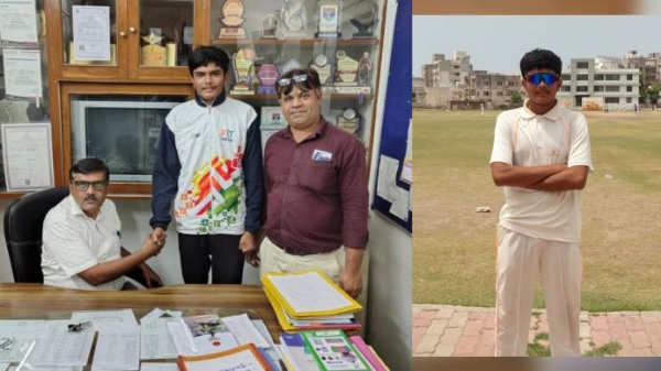 અન્ડર-19માં રાષ્ટ્રીય કક્ષાએ પસંદગી પામનાર યુવા ક્રિકેટર