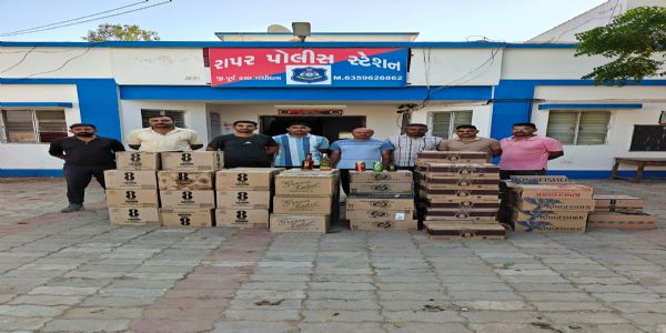 રાપર પોલીસની નાકાબંધીથી, દારૂ ભરેલી સ્કોર્પિયો પંક્ચર! રૂ. 9.87 લાખનો મુદ્દામાલ કબજે