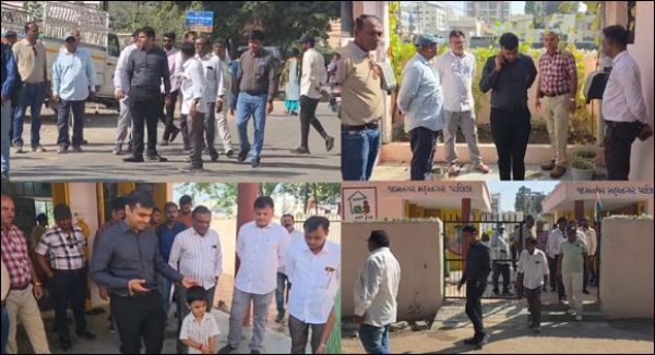મ્યુનિસિપલ કમિશનરની આવાસ અને આંગણવાડીની મુલાકાત