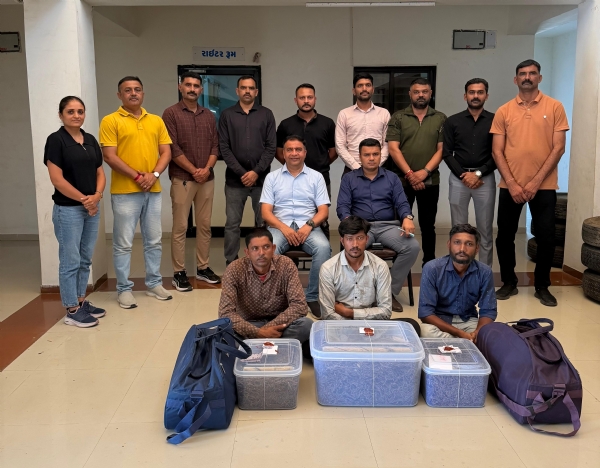 ગાંજા સાથે ત્રણ શખસો ઝડપાયા