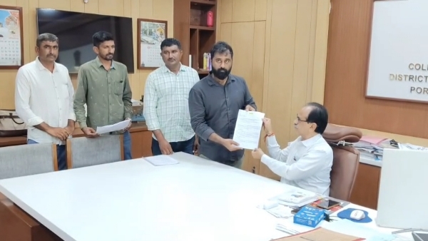 પોરબંદરના 10 ગામના ખેડૂતોનો 220 KV વીજલાઇનના   વળતર મુદ્દે વિરોધ.
