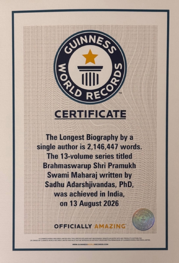 ગિનીસ વર્લ્ડ રેકોર્ડ્સમાં સ્થાન