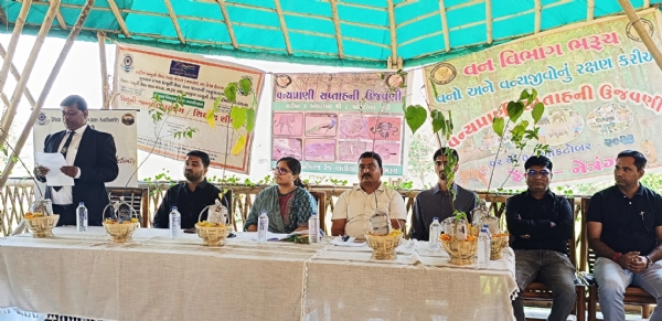 નેત્રંગમાં માનવ-વન્યજીવ સંઘર્ષ અટકાવવા અને કાનૂની સહાય અંગે જાગૃતિ શિબિર યોજાઈ
