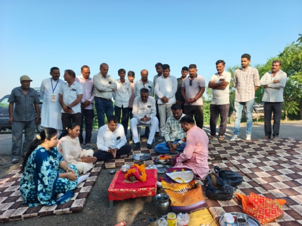 માર્ગ નવીનિકરણ માટેનું ખાતમુહૂર્ત