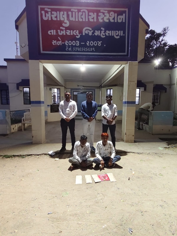 ખેરાલુમાં વરલી મટકાનો જુગાર ઝડપાયો, 2 પકડાયા; ₹17,700નો મુદ્દામાલ કબજે