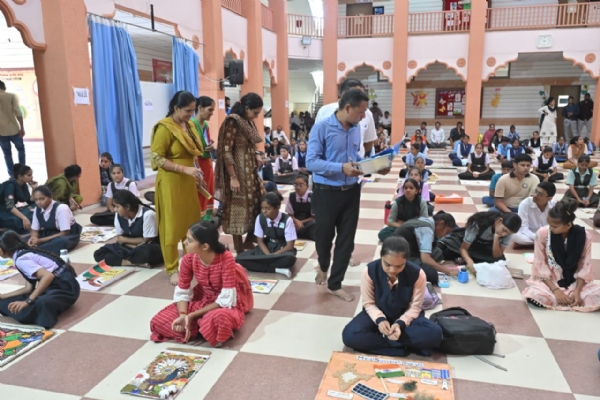 District level Rangoli and Collage Work Competition held at Surendranagar under ‘Sevana Rang Rashtrana Sang’ District level Rangoli and Collage Work Competition held at Surendranagar under ‘Sevana Rang Rashtrana Sang’