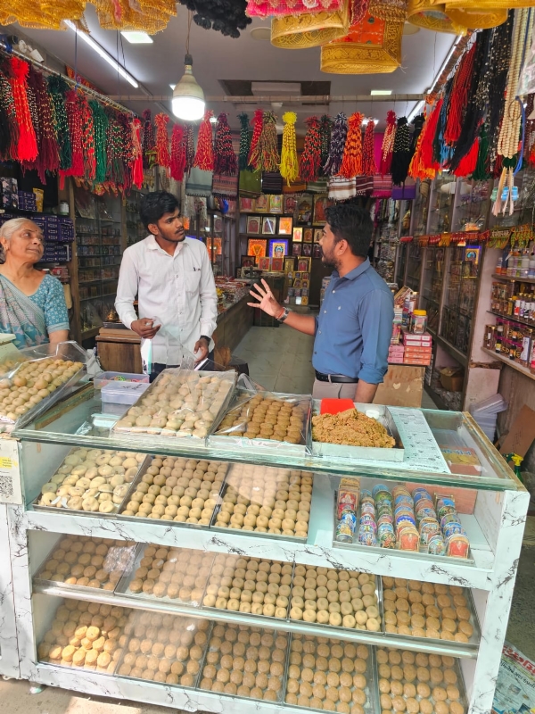 માતાનામઢ ખાતે ફૂડ વિભાગની ચેકીંગ