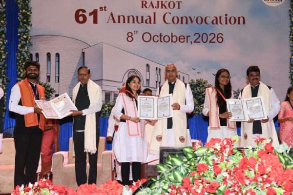 સૌરાષ્ટ્ર યુનિવર્સિટીમાં પદવીદાન સમારોહ