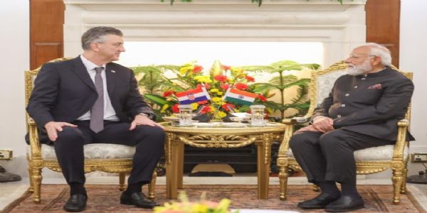 ભારત અને ક્રોએશિયાએ AI, સ્વચ્છ ઉર્જા અને અન્ય ક્ષેત્રોમાં સહયોગ વધારવાની ચર્ચા કરી