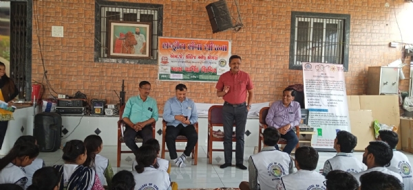 એન.એસ.એસ. વિશેષ કેમ્પ અંતર્ગત સ્વચ્છ ભારત મિશન વિષયક પ્રેરણાદાયી વ્યાખ્યાન.