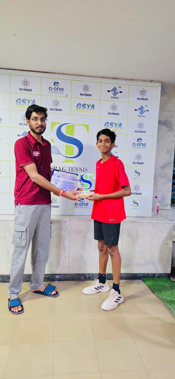 Gujarat State Ranking Tennis Tournament 2026 માં કુવાસણાના યુગ પટેલ પ્રથમ નંબરે, જિલ્લાનું નામ રોશન