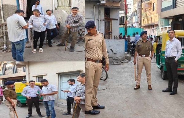 પોલીસ અને વીજ કંપનીનું ચેકીંગ