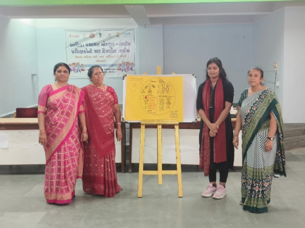 ‘બાલિકા પંચાયત મોડ્યુલ’ અંતર્ગત પ્રશિક્ષકો માટે ત્રિ-દિવસીય તાલીમ કાર્યક્રમનો પ્રારંભ. ‘બાલિકા પંચાયત મોડ્યુલ’ અંતર્ગત પ્રશિક્ષકો માટે ત્રિ-દિવસીય તાલીમ કાર્યક્રમનો પ્રારંભ.