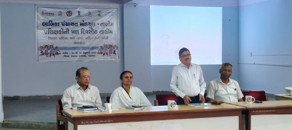‘બાલિકા પંચાયત મોડ્યુલ’ અંતર્ગત પ્રશિક્ષકો માટે ત્રિ-દિવસીય તાલીમ કાર્યક્રમનો પ્રારંભ. ‘બાલિકા પંચાયત મોડ્યુલ’ અંતર્ગત પ્રશિક્ષકો માટે ત્રિ-દિવસીય તાલીમ કાર્યક્રમનો પ્રારંભ.