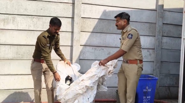 અબોલ પ્રાણી પ્રત્યે માનવત સોમનાથ ખાતે પોલીસ જવાનો દ્વારા