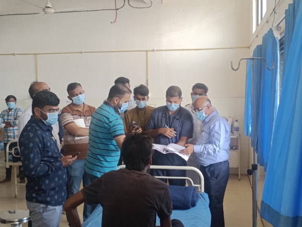 ટીબી નિર્મૂલન અભિયાન અંતર્ગત ડૉ. મહેશ કાપડિયાની GMERS વડનગર ખાતે મુલાકાત